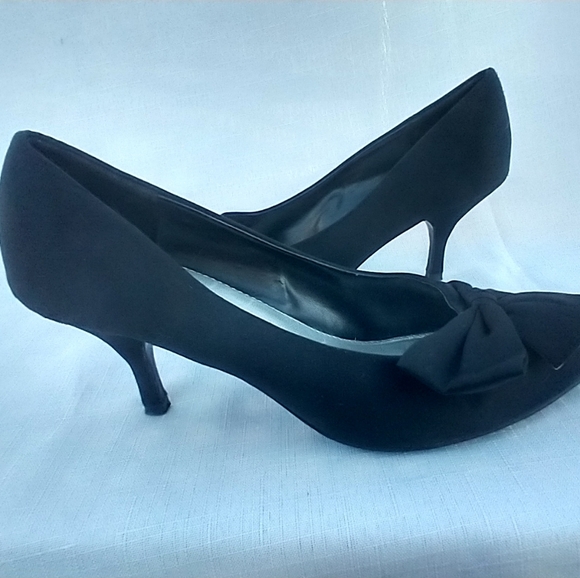Jacqueline Ferrari Women's Heels Black Bow, 6 - Picture 5 of 15